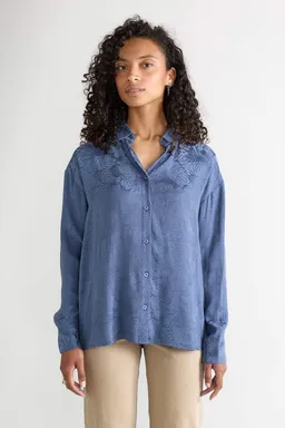 Yahmo Yahmo Damen vegan Hemd Mona Zen Indigo – Produktbild 1 von 1