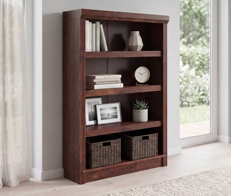 OTTO home Bücherregal Soeren, aus massiver Kiefer, Tiefe 29 cm, FSC®-zertifiziert, Braun, – Produktbild 1 von 8