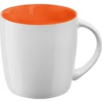 Keramiktasse "ENNIA" weiß/orange – Produktbild 1 von 1