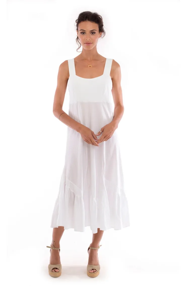 RAVENS VIEW IBIZA RAVENS VIEW IBIZA Damen vegan Kleid Coco White, Weiß, – Produktbild 2 von 2