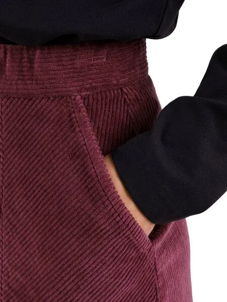 Dedicated DEDICATED Skirt Majorna Corduroy, Corduroy fig red, – Produktbild 2 von 4