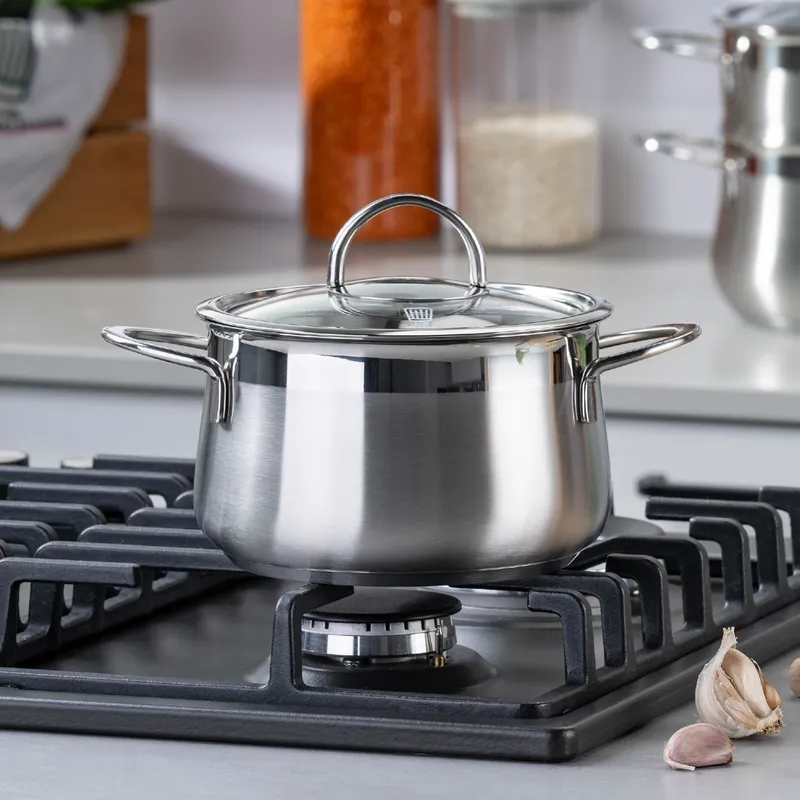 Chefkoch trifft Fackelmann Chefkoch trifft Fackelmann Kochtopf mit Glasdeckel Leipzig, Ø16cm – Produktbild 2 von 2