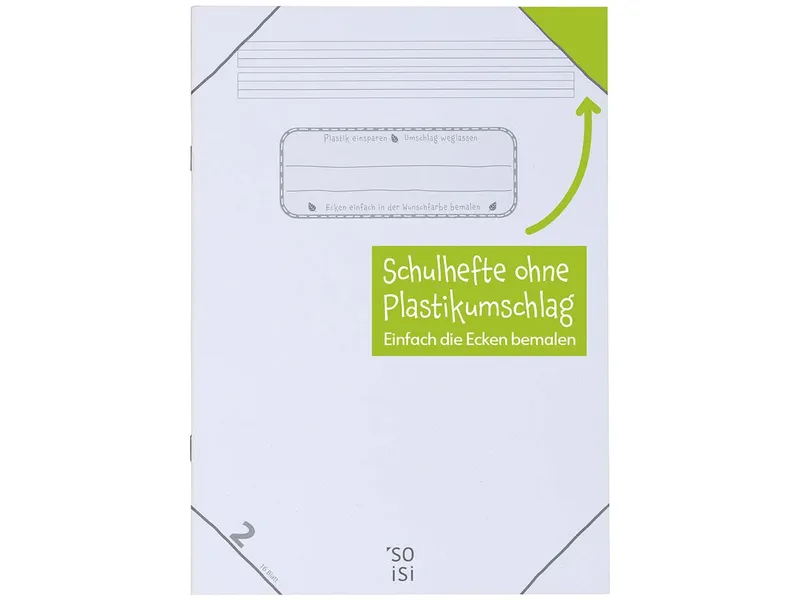 Soisi Soisi Recycling-Schulheft DIN A4 Nr. 2 lin. ohne Rand – Produktbild 1 von 1