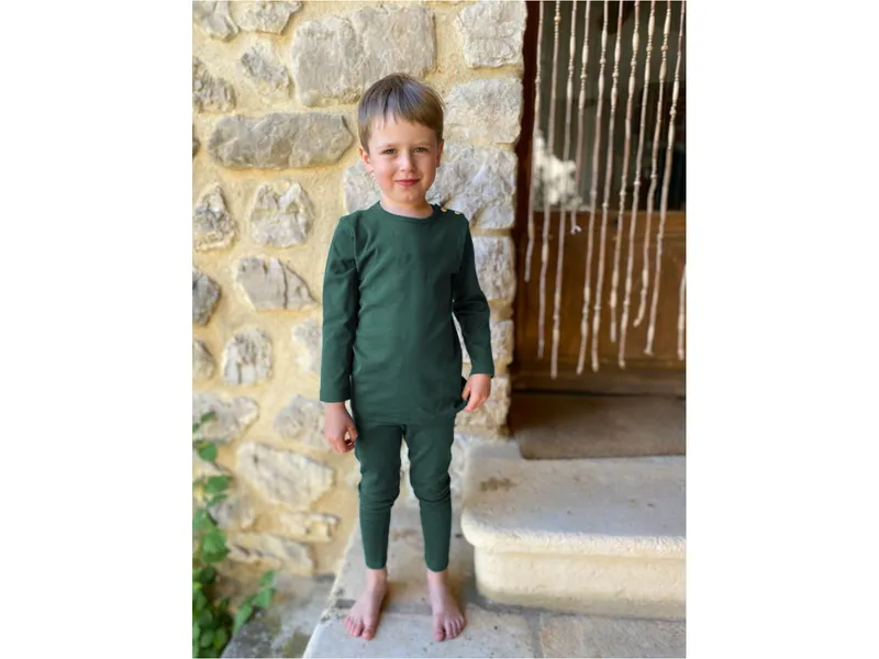 Leela Cotton Leela Cotton Baby und Kinder Langarmshirt, Grün, – Produktbild 2 von 2