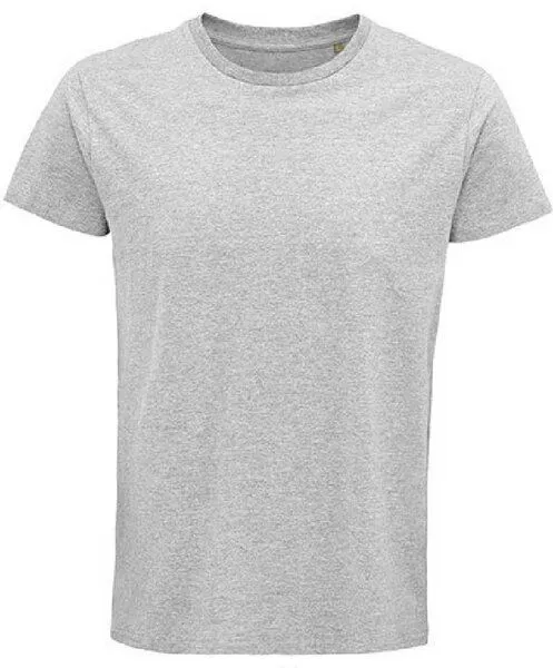 Sol's Sol's Herren T-Shirt Kurzarm Rundhals aus Bio - Baumwolle, Grey melange, – Produktbild 1 von 3