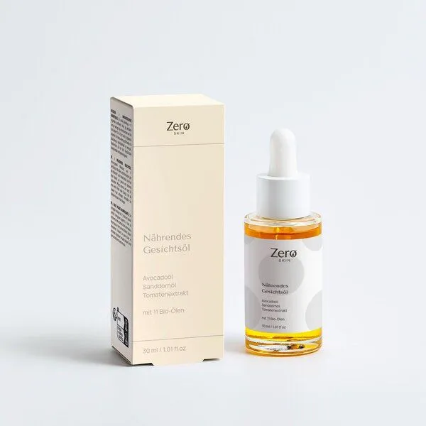 Zero Skin Zero Skin Nährendes Gesichtsöl, luxuriöses Gesichtsöl – mit 11 Bio-Ölen & antioxidativen Pflanzenextrakten - 30 ml – Produktbild 4 von 4