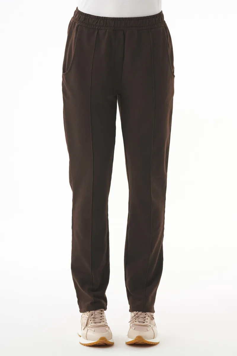 ORGANICATION ORGANICATION Damen vegan Jogginghose Bio-Baumwolle Espresso, Dunkelbraun, – Produktbild 2 von 2