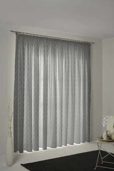 Nature by Adam Nature by Adam Vorhang aus 100% Bio-Baumwolle - Made in Germany - Indian Cortezada Light, Dunkelgrau, – Produktbild 7 von 7