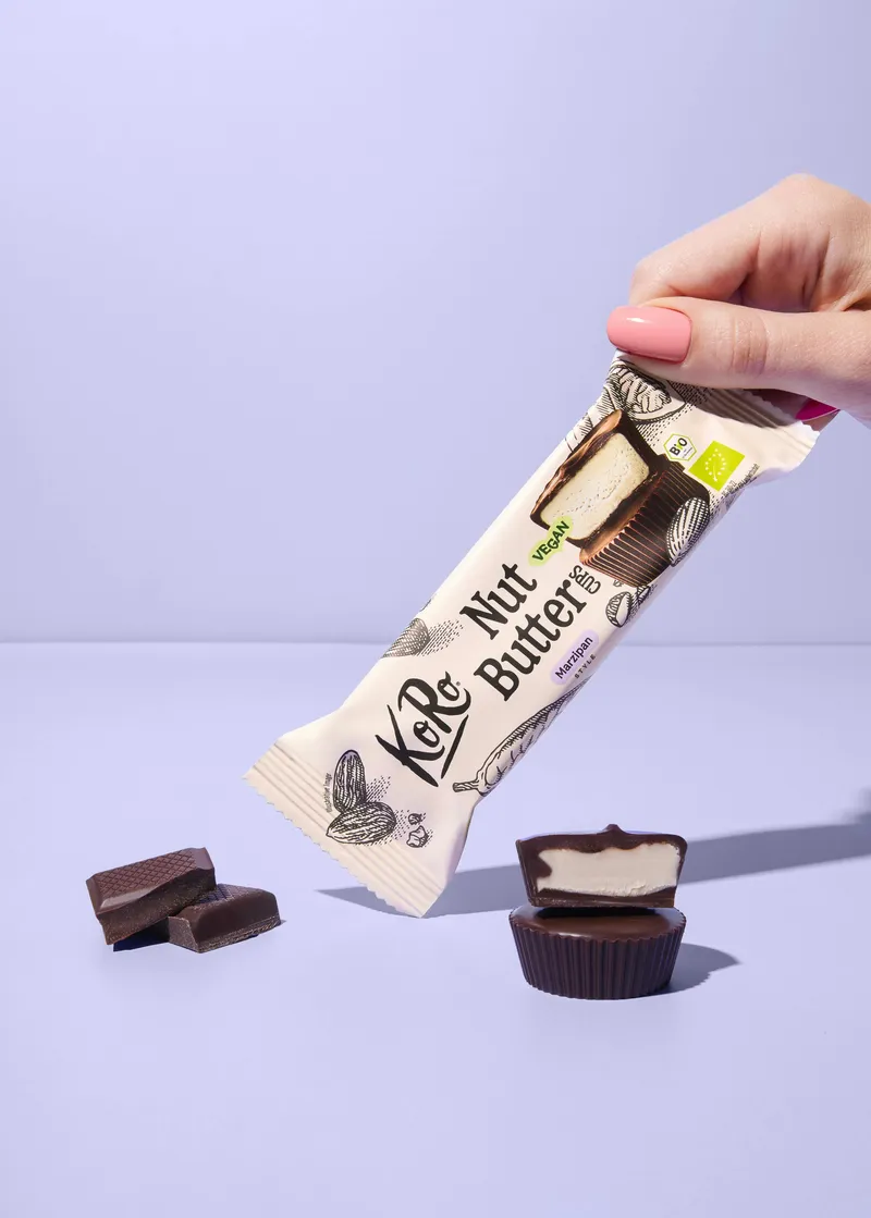 KoRo Limited Edition: Bio Nut Butter Cups Marzipan Style | 3 x 13 g – Produktbild 3 von 5