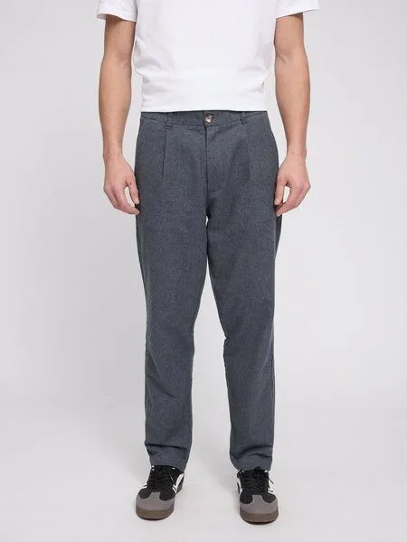 Mazine Mazine Herren Flannel Hose im Tapered-Style aus 100% Bio-Baumwolle, Anthrazite mel., – Produktbild 1 von 3