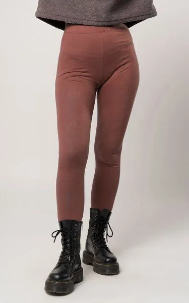 Mrs.Hippie Mrs.Hippie – High Waist Leggings aus Bio-Baumwolle, Slightly rusty (orange), – Produktbild 3 von 4