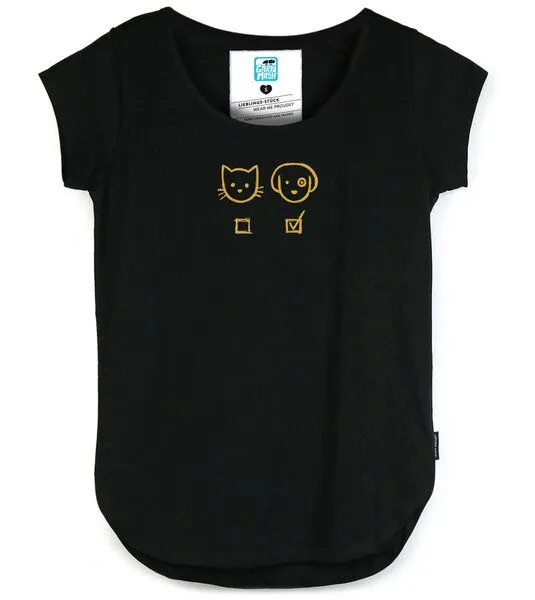 Gary Mash GARY MASH Shirt Asheville Hund & Katz aus Biobaumwolle, Schwarz, – Produktbild 1 von 5