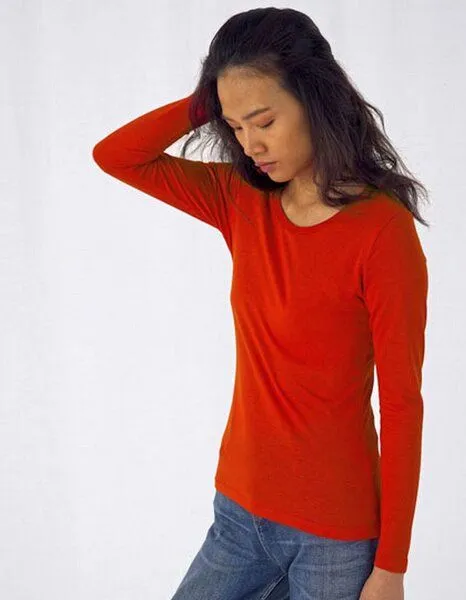B&C Collection B&C Collection Inspire Langarm T-Shirt Damen, Rot, – Produktbild 3 von 3