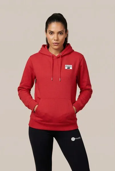 THE FACE OF ELEMENTS The Face of Elements Color Rush - Regular Fit Hoodie aus 100% Bio-Baumwolle, Signal red (rot), – Produktbild 3 von 3