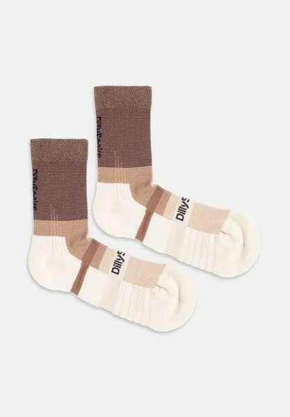 DillySocks DillySocks Sportsocken „Active Performance“, Braun,weiss,beige, – Produktbild 3 von 4