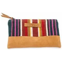 Woven Damen Börse Geldbörse Kosmetiktäschchen "Woven Lea Zip Purse" bunt Retro – Produktbild 1 von 1