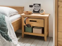 allnatura Nachttisch "Lucena" | H51,5xB58xT40,5 cm | gelaugt/geölt – Produktbild 1 von 1