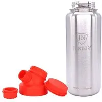 JN JuNiki's JN JuNiki's JuNiki`s isolierte Edelstahl Trinkflasche 1 Liter mit Double Neck Deckel, Rot, – Produktbild 1 von 1