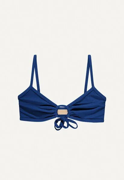 Oy Oy Bikini Oberteil „Joran“ aus Frotte-Stoff, Dunkelblau, – Produktbild 2 von 3