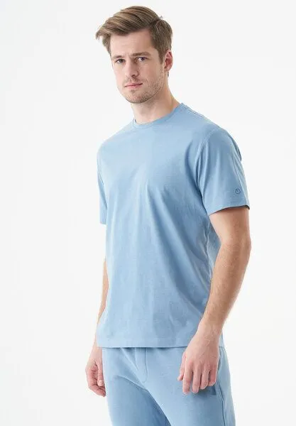 ORGANICATION ORGANICATION ESSENTIALS-TILLO-Unisex Basic T-Shirt aus Bio-Baumwolle, Steel blue, – Produktbild 3 von 3
