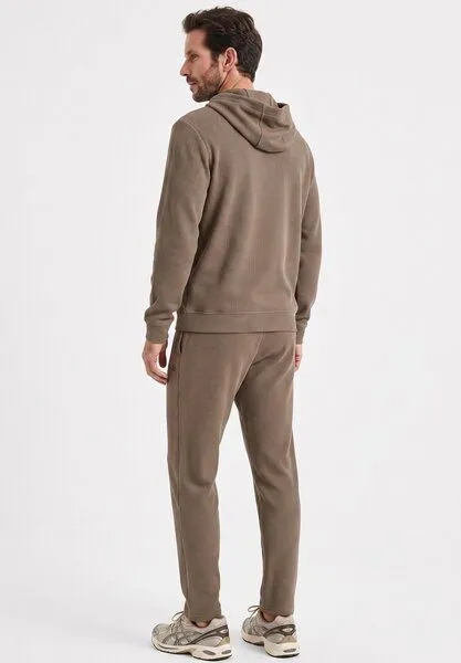 ORGANICATION ORGANICATION HECTORR | Waffel Hoodie aus Bio-Baumwolle & recyceltem Polyester, Brown, – Produktbild 3 von 4