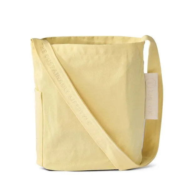 TINTOK TINTOK Mira Canvas Tasche 100 % Bio-Baumwolle GOTS-zertifiziert, Pastel yellow, – Produktbild 4 von 4