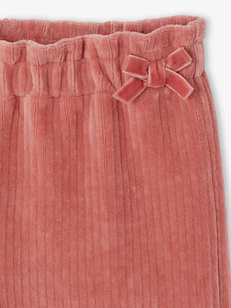 Vertbaudet Cord-Hose Baby mit Zierschleife, Altrosa, – Produktbild 2 von 2