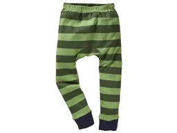 HANS NATUR Kinder Unterhose lang Bio-Baumwolle Blockstreifen Grün Gr. 122/128 – Produktbild 1 von 1