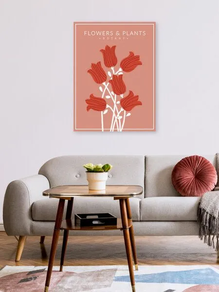 Photocircle Photocircle Poster / Leinwandbild - Red Flowers - Botany no3 – Produktbild 2 von 4