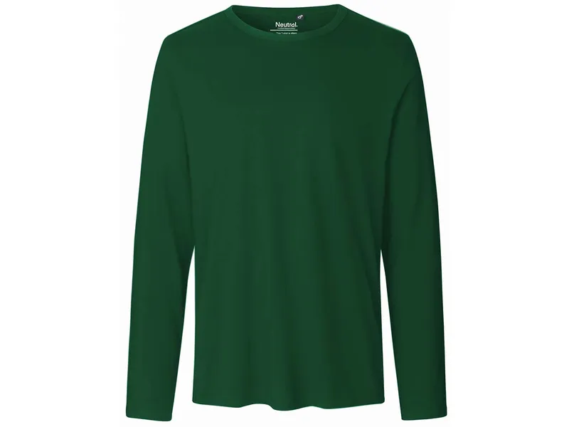 Neutral Neutral Bio-Herren-Langarmshirt mit Rundhalsaussschnitt bottle green, Gr. XL – Produktbild 1 von 1