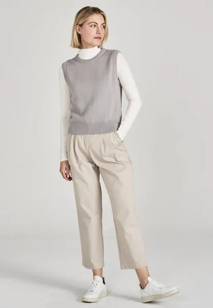 Givn Berlin Givn Berlin Damen Strickpullunder aus Bio-Baumwolle "Amber", Light grey, – Produktbild 2 von 4