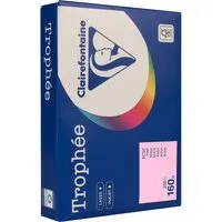 Clairefontaine 250 Blatt Clairfontaine Farbiges Kopierpapier "Trophee" 160 g/m², DIN A4, rosa – Produktbild 1 von 1