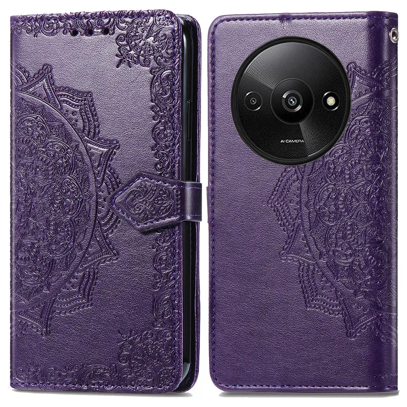 imoshion imoshion Mandala Klapphülle für das Xiaomi Redmi A3, Lila, – Produktbild 1 von 1