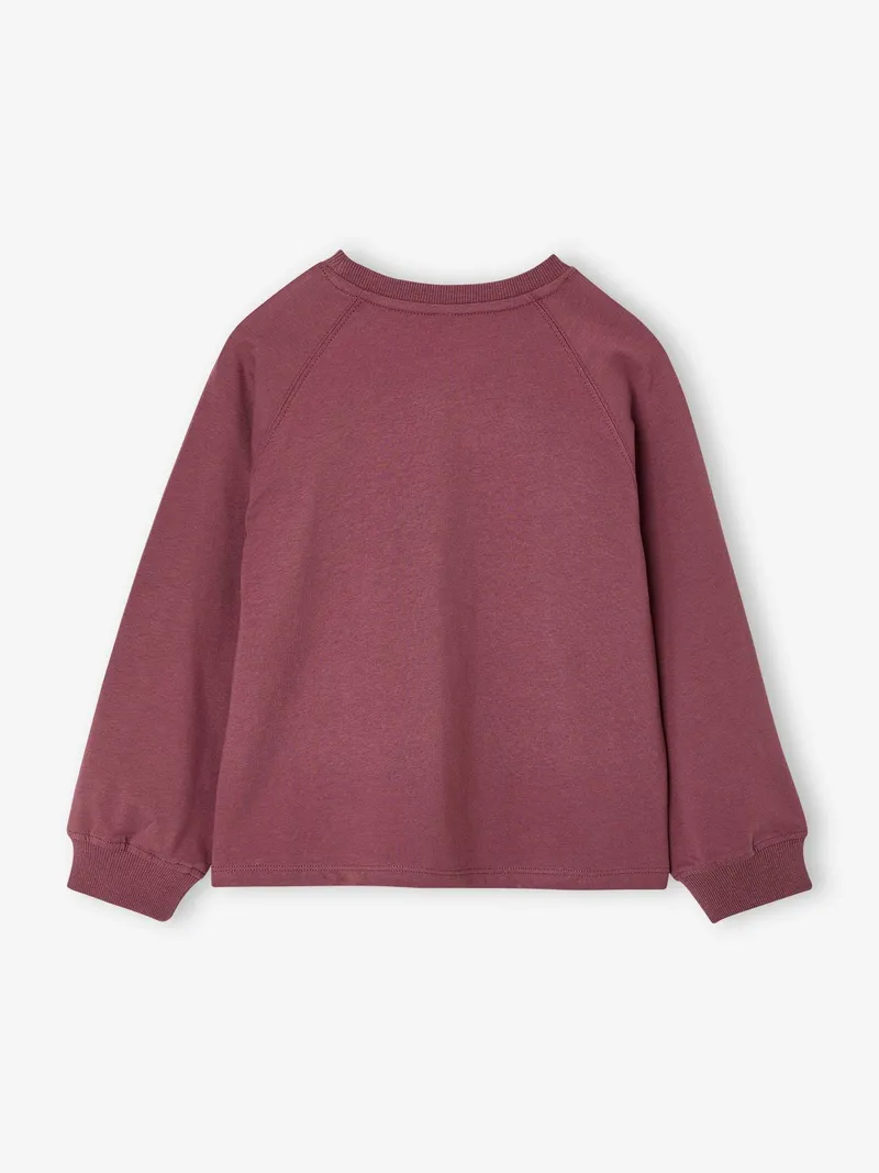 Vertbaudet Shirt mit Sternmotiv Mädchen, Pflaume, – Produktbild 4 von 4