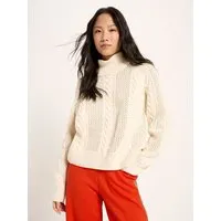 LANIUS LANIUS Zopf-Pullover aus Bio-Schurwolle und Bio-Baumwolle (GOTS), Weiß (off-white), – Produktbild 1 von 1