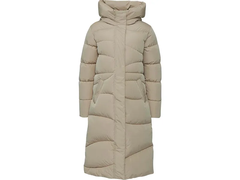 Mazine MAZINE Damen-Steppmantel "Wanda" mit Rippenbündchen, light taupe, Gr. S – Produktbild 1 von 1
