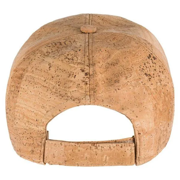 Kork-Deko Kork-Deko Basballcap aus Kork | Cap Schirmmütze aus Kork - beige oder dunkelbraun, Beige, – Produktbild 2 von 4