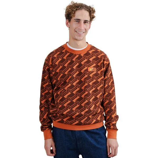 Brava Fabrics Brava Fabrics Sweatshirt Choco Allover, Brown, – Produktbild 1 von 4