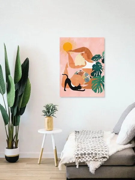 Photocircle Photocircle Poster / Leinwandbild - Tropical Yoga – Produktbild 4 von 4