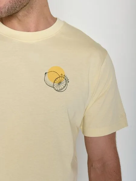 GreenBomb GREENBOMB La Bicicleta Fusion - Lässiges Oversize-T-Shirt aus Bio-Baumwolle / hochwertiger Print / GOTS / Fair & Vegan, Weiß (vanilleeis), – Produktbild 2 von 4