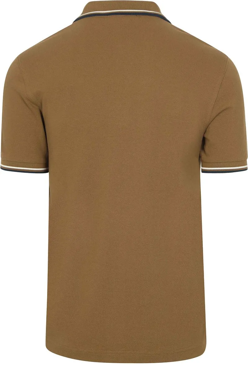 Fred Perry Fred Perry Polo Twin Tipped M3600 Braun Z60 - Größe XL, Braun, – Produktbild 1 von 3