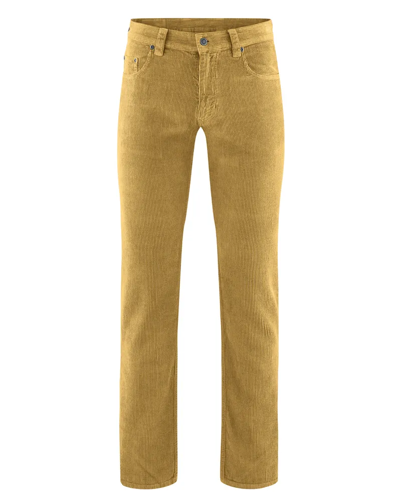 HempAge Hempage Herren vegan Hose Aus Cord Dijon Gelb, Gelb, – Produktbild 1 von 2