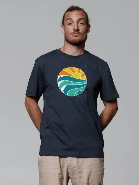 watapparel watapparel T-Shirt Unisex Summer Sun, India ink grey, – Produktbild 2 von 3