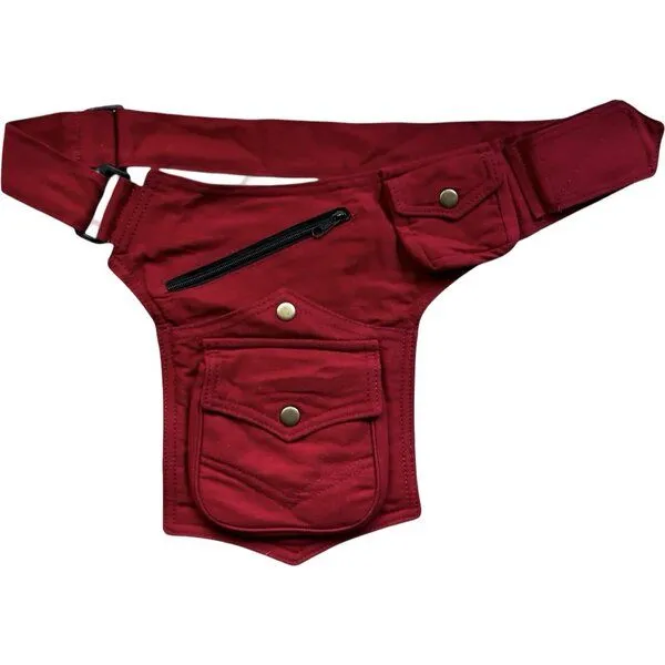 short'n'pietz short'n'pietz handgenähte Gürteltasche mit verstellbarem Gürtel, Pink, – Produktbild 1 von 4