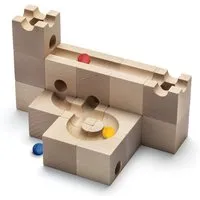 CUBORO Kugelbahn aus unbehandeltem Buchenholz Standard 16 Maße: 5 x 5 x 5 cm, Natur, – Produktbild 1 von 1