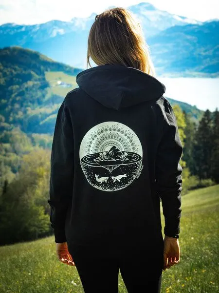 Zeachild Zeachild Wal Mandala ZipHoodie Unisex – Produktbild 4 von 4