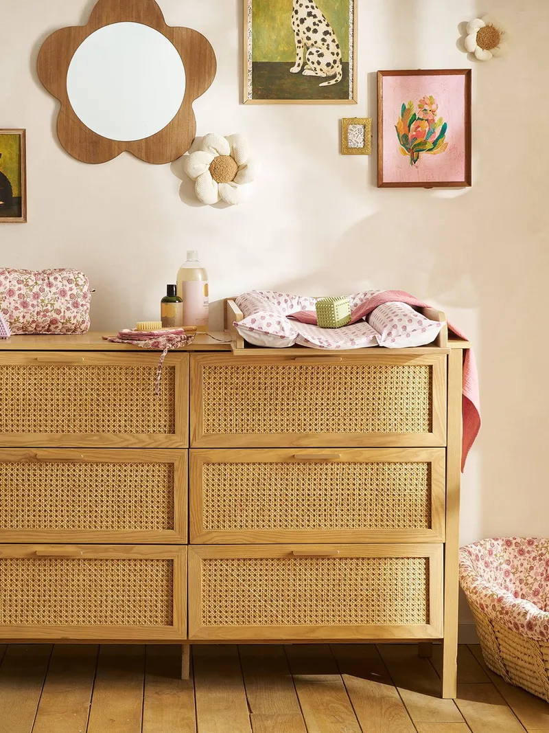 Vertbaudet Wickelaufsatz für Kommoden mit 42cm und 52cm Tiefe, Braun, – Produktbild 2 von 4