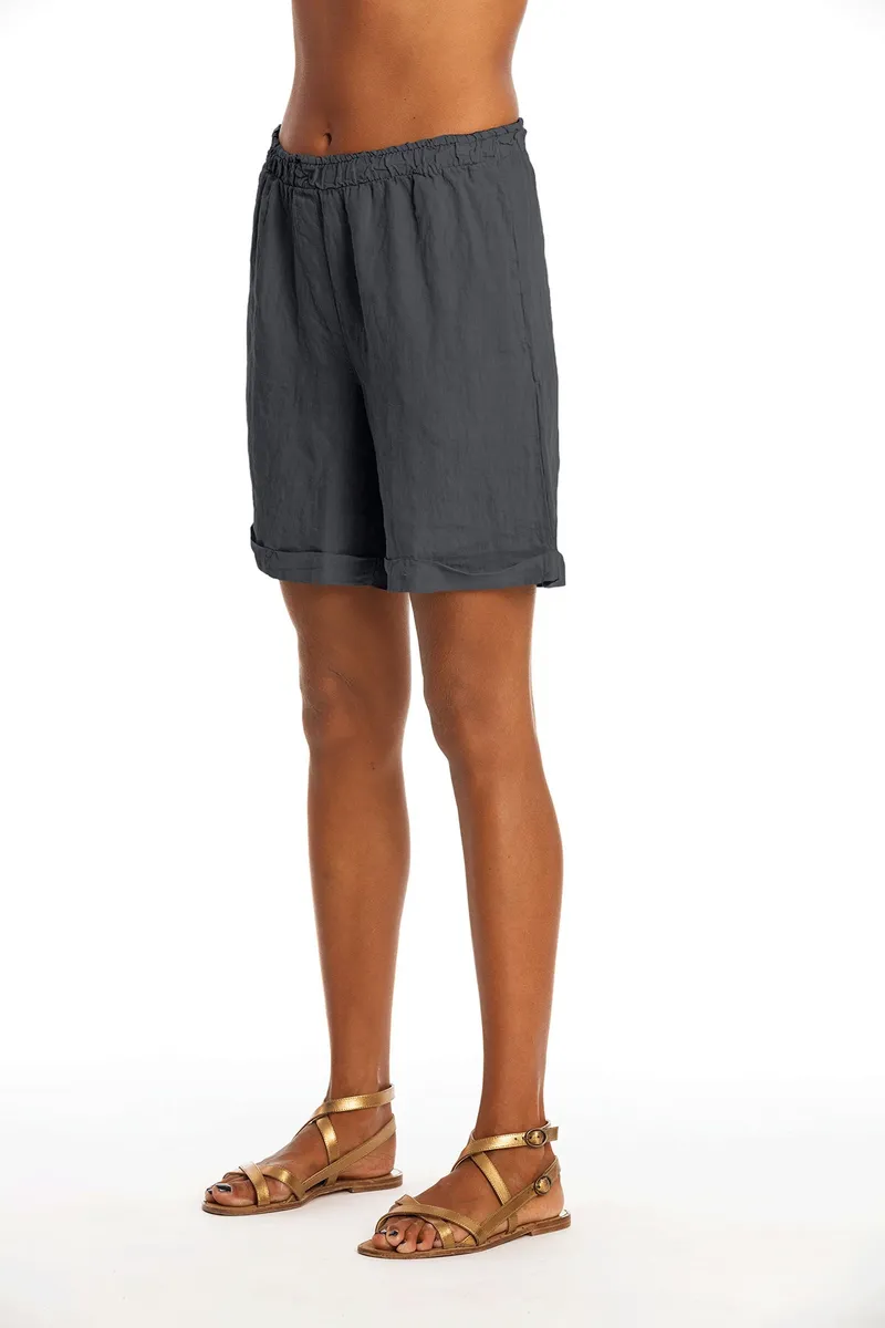 RAVENS VIEW IBIZA RAVENS VIEW IBIZA Damen vegan Lange Shorts Creta Lava Blau, Dunkelblau, – Produktbild 1 von 1