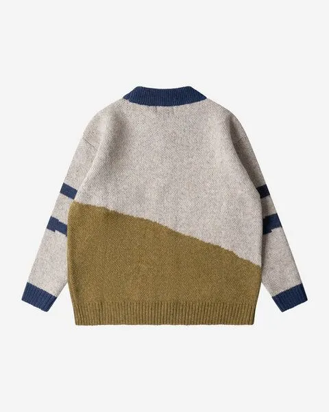 MATONA Matona Pullover | Easy Sweater | aus Wolle und Baumwolle | GOTS-zertifiziert, Pear multi, – Produktbild 4 von 4