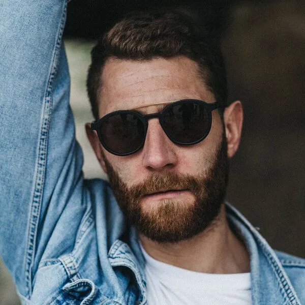 TAKE A SHOT TAKE A SHOT Sonnenbrille Frank Walnussholz, Schwarz, – Produktbild 4 von 4